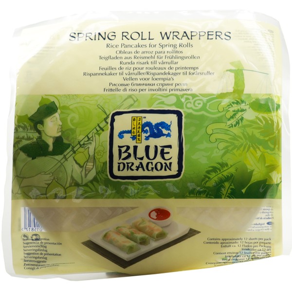 Blue Dragon Spring Roll Wrapper Gluten Free 134g (Pack of 5)