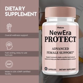 New Era Protect Capsules, NewEra Protect Advanced Female Support Pills, Premium Formula Supplement for Overall Health & Wellness Vitamins for Women, New Era Protector Protection Reviews (60 Capsules)