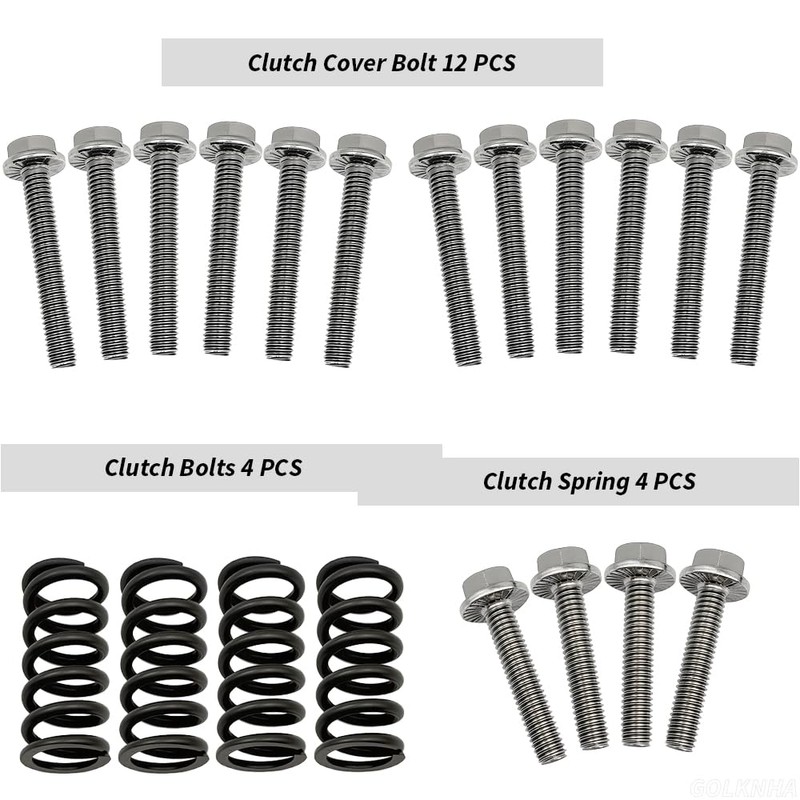 GOLKNHA 84 PCS 304 Stainless Bolt Screw Engine Polished Kit
