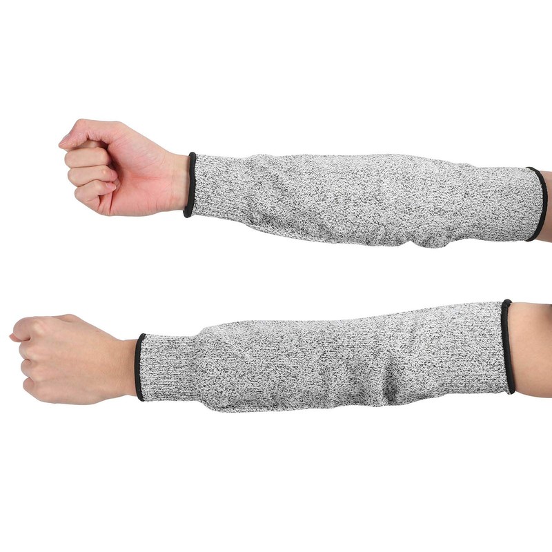 1 Pair Cut-Resistant Sleeve Gardening HPPE Level 5 Protection Work