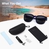 Br'Guras Polarized Oversized Fit over Sunglasses Over Glasses with Cat