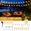 Realky Solar Garden Lights Outdoor, 43.3Ft 60LED Solar String Lights,