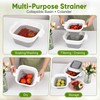 ROTTOGOON Collapsible Colander Set with Strainer Bowl, 2 in 1