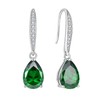 JIWOY Dangle Drop Earrings Sterling Silver Solitaire Hook Earrings Teardrop
