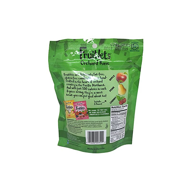 Liberty Orchard Fruitlets Soft Fruit Candies 4.5 oz (Orchard Rave)