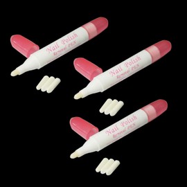 3Pcs Nail Art Polish Corrector Pen for Women Remover Mistakes Cleaner Nail Polish Remover Pen with 3 Tips Manicure Tool Nail Art and Polish Correctors Tools