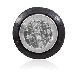 Maxxima M09410WCL White 1-1/4" Round LED Clear Lens Low-Profile Courtesy Marker Light