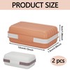 Yharnamite 2 Pcs Soap Holder, Leakproof Travel Soap Container with