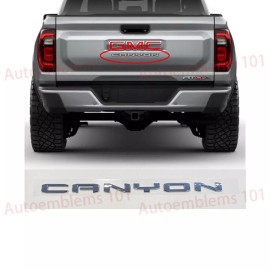GMC 1PC Chrome Rear Tailgate Canyon Emblem Badge Fit 2023-2024 GMC Canyon