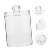 Ciieeo 4pcs Cotton Pad Jars with Lid Versatile Bathroom Organizers