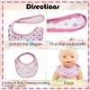 GXGM Pack of 2 Doll Bibs, Doll Accessories, Doll Carrier,