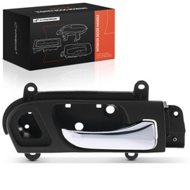 A-Premium Front Right Passenger Side Interior Door Handle Compatible with Honda Accord 2003 2004 2005 2006 2007 Coupe, Black Housing with Chrome Lever, Replace# 72120-SDN-A02ZA, 72120-SDN-A01ZA