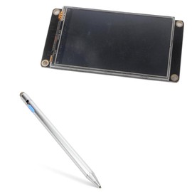 BoxWave Stylus Pen Compatible with Nextion NX4024K032 (3.2 in) - AccuPoint Active Stylus, Electronic Stylus with Ultra Fine Tip - Metallic Silver