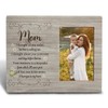 FHUGX Mom Memorial Picture Frames,Mom Picture Frame 4x6,Sympathy Memorial Gifts