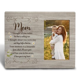 FHUGX Mom Memorial Picture Frames,Mom Picture Frame 4x6,Sympathy Memorial Gifts For Loss Of Mother,Bereavement Gifts For Loss Of Mother
