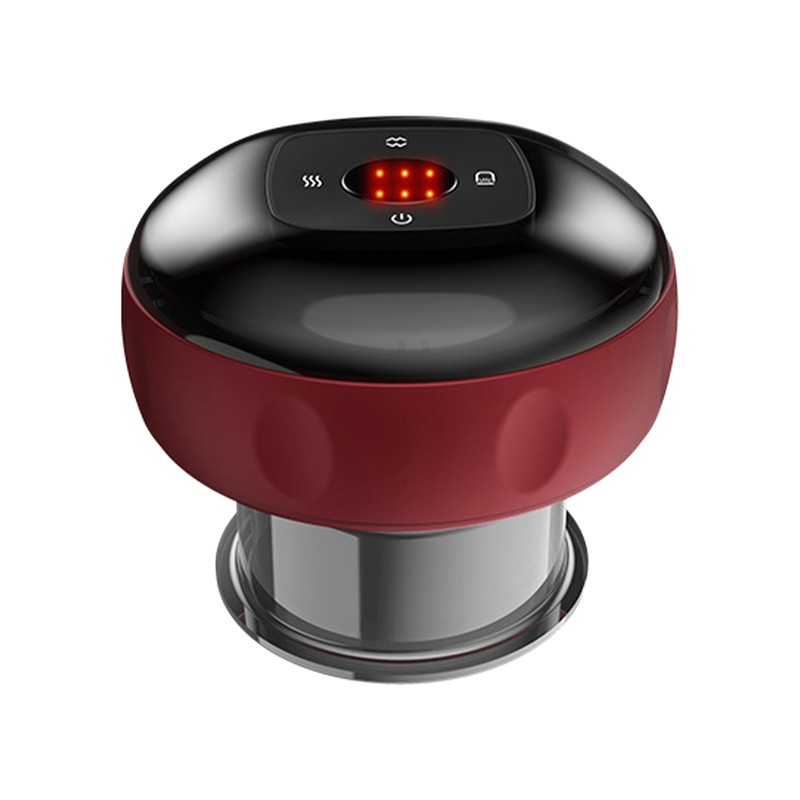 Electric Vacuum Cupping Massager Hot Compress 6 Gears Suction Flameless