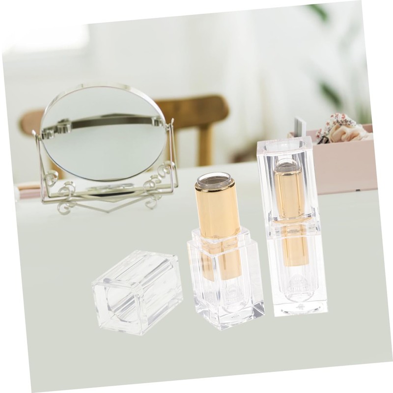 VICASKY 10pcs Transparent Lipstick Tubes Refillable Lip Gloss Containers for