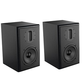 SAMTRONIC Passive Bookshelf Speakers 5.25" High Output Woofer and 4 inches Ribbon Tweeter Wood Color, Pair - Needs Amplifier or Receiver to Operate