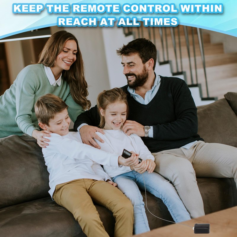 PATIKIL 3.3 ft Retractable Remote Control Tether, Security Cable Lanyard