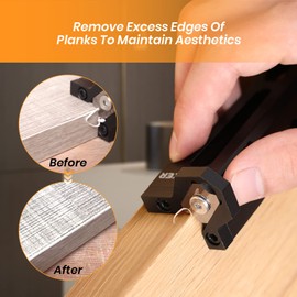 Saker Woodworking Edge Trimmer - Professional Wood Veneer Edge Banding Trimmer Arc Trimmer Edges Strips, for Wood, Plastic, PVC, R1+R2+R3