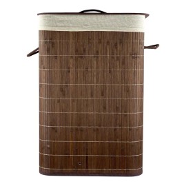Makom Home Cesto Para Ropa Sucia Y Lavandería De Bambú 40*30*60cm Mh-13