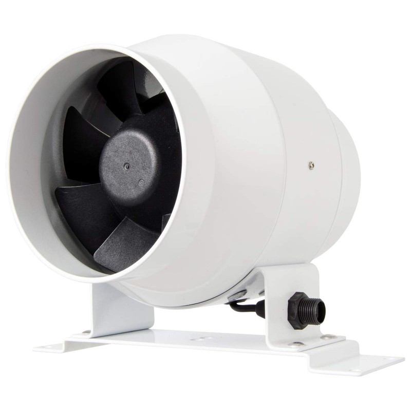 4" Inline Jetfan with Speed Control, 160 CFM.
