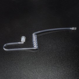 UAYESOK 2 Pack Replacement Acoustic Coil Tube Universal Clear Transparent Surveillance Kit for Two-Way Radio Earpiece, Law Enforcement, Police Earpiece, Listen Only Earpiece