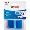 Film Index CityColor Removable Sticky Notes 25x45mm 25 Sheets 6 Bright Colours (Blue)