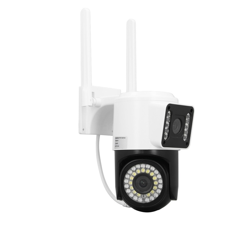 Dual Lens Security Camera HD 2MP Night Vision Motion Detection