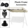 SEIWEI 2 Pack Plastic Garden Swing Fittings Outdoor Swing Frame
