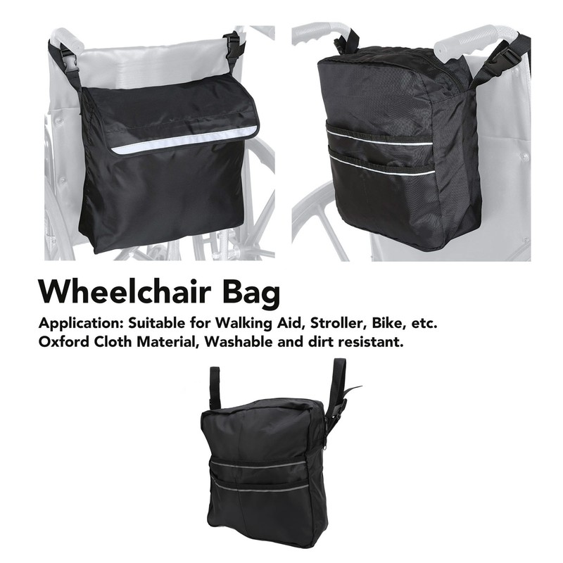 Wheelchair Backpack Oxford Cloth Large Capacity Versatile Adjustable Wheelchair Bag