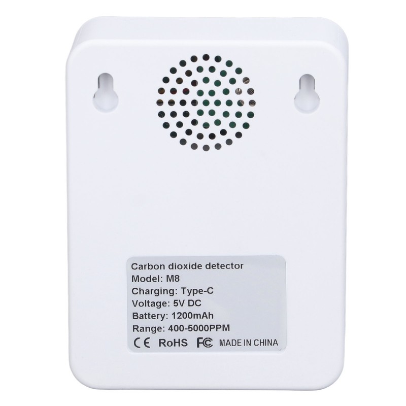Digital Air Quality Monitor Carbon Dioxide Detector CO2 Tester Temperature