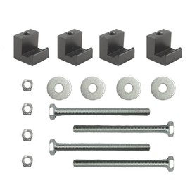 MCMMLDM Truck Tool Box Mounting Kit,J Hook Crossover Toolbox Clamps for Pickup,Universal Truck Tool Box Tie Down (J-Clamp,4 Pcs,Black)