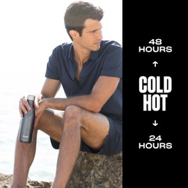 S’well Stainless Steel 25oz Water Bottle, Blue Suede Color, Triple-Layer Vacuum Insulated Keeps Drinks Cold 48 Hours and Hot 24 Hours, BPA-Free, Leakproof