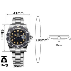 ADDIESDIVE Men's Analog Quartz Watch Luminous 20 Bar Waterproof Men's Diving Watch AD2054