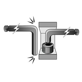 BONDHUS SL6MM No.16568 Hex Stubby Ball Point L-Wrench, Long, 0.2 inches (6 mm), Short Handle: 0.7 inches (18 mm), Long Handle: 5.7 inches (145 mm), Black Dyed Treatment