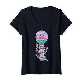 Womens K-Pop Fan Seoul Korean Pop Music South Korea Kpop Lightstick V-Neck T-Shirt