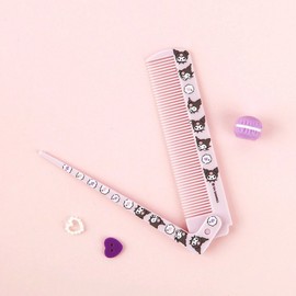 Sanrio Folding Comb Tail Comb - Kuromi 4ea