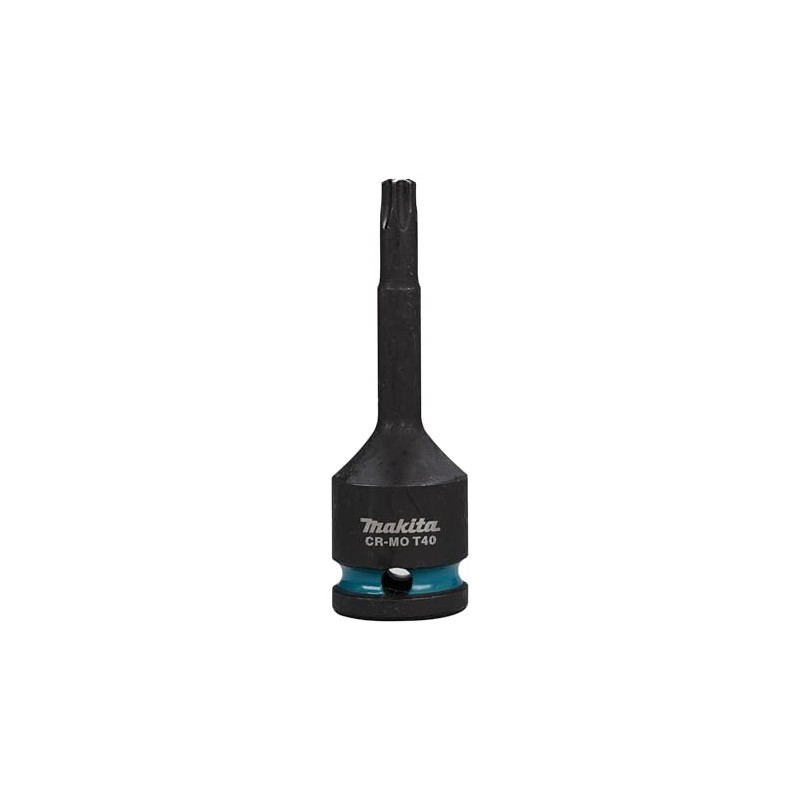 Makita E-19819 Impact Black T-Impact Socket 1/2" T40, Chrome Molybdenum,