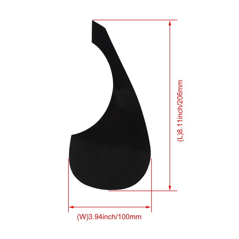 Yibuy PVC Acoustic Guitar Pickguard, Guitar Pickguard, 8.1 x 3.9