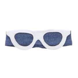 Blue Girls Headwrap Headband Vacation White Sunglasses