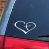 Sunset Graphics & Decals Heart with Cross Car Decal Sticker