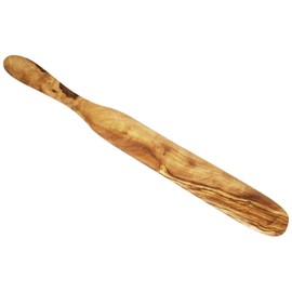 KeboLiv Palette/Crèpe Spatula Made of Olive Wood, Handmade, One Piece, with a Beautiful Grain, 35 cm