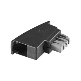 Wentronic TAE-N/RJ11 Adapter - cable interface/gender adapters (TAE-N M, RJ 11 FM, Male/Female, Black)