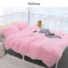 Freyamy Fluffy Long Hair Microfibre Faux Fur Cuddly Blanket 80