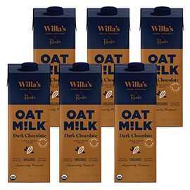 Willa’s Organic Dark Chocolate Oat Milk, 32 oz, 6 pack - Single Origin Cacao, Organic Maple Sugar, Plant-Based, Shelf Stable, Non-GMO, Vegan, & Uses The Whole Oat!