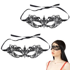 Lace Sexy Eye Band, Venetian Mask, Women's Lace Mask, Sexy Masquerade Mask, Sexy Lace Eye Mask, Women's Lace Mask, Blindfold, Eye Mask, Black Fashion Eye Mask, Pack of 2