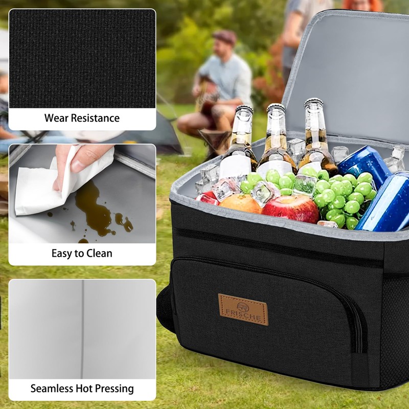 Adtefon Cooler Bag Insulated Large Soft Lunch Bag for Men