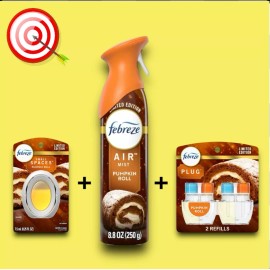 Febreze Pumpkin Roll Air Freshener Febreze Plugin Plug Refill Air Spray Small Spaces New