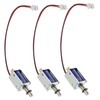 BUGUUYO Solenoid Mini 3pcs Push Pull Electromagnet Metal Frame Mini